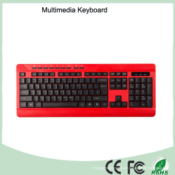 Teclados de computador de escritório com fio à prova de água ergonômicos baratos (KB-1802M)